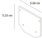 A621005E Arte Lamp Linea track 48V 23mm заглушка для трека 23mm — фото 1