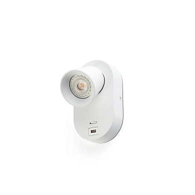 настольная лампа с USB-портом и цоколем GU10