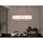 Heddle 8 Light Linear Chandelier Beech and Anvil Iron люстра 52467AVI Kichler — фото 4