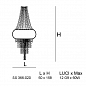 Cascata Подвесной светильник из муранского стекла Siru SS 366-020