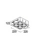10351505 Modular Multiple Мини 4x GU10 GE Встраиваемый светильник — фото 1
