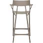 05888GR Kartell AI Барный стул AI Recycled 65 см, серый — фото 1