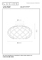 21117/30/30 Lucide Wolfram потолочный светильник с чёрным решётчатым плафоном округлой формы — фото 4