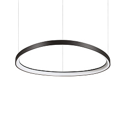 247281 Ideal lux Gemini подвесной светильник в форме кольца с чёрным корпусом