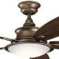 52" Cameron Fan Weathered Copper Powder Coat люстра-вентилятор 310204WCP Kichler — фото 4