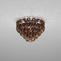 Потолочный светильник GIOGALI 50 CRYSTAL COPPER GLOSSY CHROME E27 CE