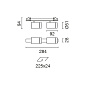 QC31 Palco Recessed iGuzzini Palco linear recess 2 x Ø51 - flood - remote driver