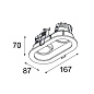 Duell recessed 2x LED RG встраиваемый в потолок светильник Modular