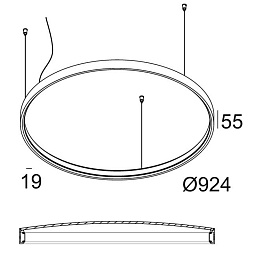 20562 9300 FBR Delta Light SUPERLOOP подвесной светильник