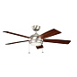 52" Starkk Fan Brushed Nickel люстра-вентилятор 330174NI Kichler — фото 1
