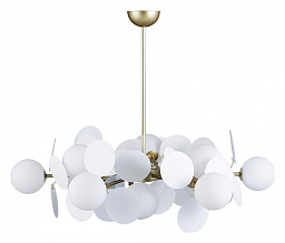 10008/12 white Loft It Matisse потолочная люстра с шарообразными плафонами на штанге золотого цвета