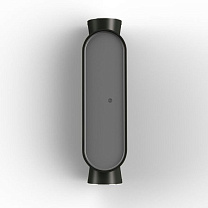 Ibuk N° 1; Polycarbonate black Built-in LED 3000°K warm white 14W 10 / 10°; Black grey