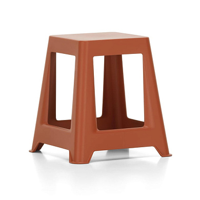 20139304 Chap Vitra Табурет пластиковый кирпично-красный