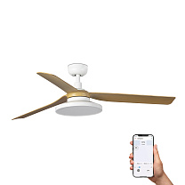 PUNT TAK M White/maple fan 3000K TUYA