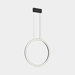 CP4K-00A9AZRU05 Leds C4 Circular подвесной светильник с вертикальным кольцом черного цвета