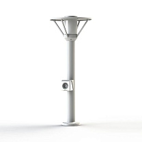Bermude N° 3; Frosted glass E27 105W Plug; White