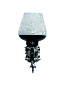 Black &amp; Silver Gothic Single Aluminium Wall Sconce бра FOS Lighting Allu-BlackSilver-PanBlackEtch-WL1