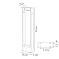 Ландшафтный светильник Arte Lamp TRAPEZIO A2468PA-1BK — фото 2