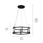 Rosalind 19.5" 3 Light Chandelier Black люстра 52493BK Kichler — фото 10