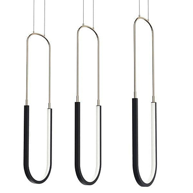 Wayan 23.75" 3 Light LED Linear Pendant Cluster Matte Black подвесной светильник 84315MBK Kichler