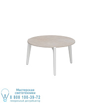 СТОЛИК TEA TIME Ø 60CM H40 WHITE LAVASTONE PEARL Royal Botania
