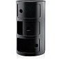 0496709 Kartell Componibili Классический комод с 3 отделениями, черный — фото 1