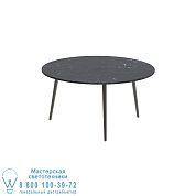 СТОЛИК STYLETTO Ø75CM БРОНЗОВАЯ КЕРАМИЧЕСКАЯ СТОЛЕШНЯ NERO MARQUINA Royal Botania