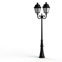Avenue 3 N° 8; Opal PMMA Built-in LED 3000°K warm white 70W; Dark black