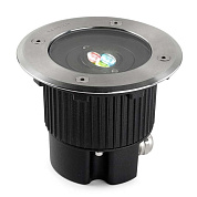 Recessed uplighting IP65/IP67 Gea RGB Easy+ ø130mm LED 6W RGB AISI 316 stainless steel 172lm