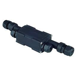 Коробка монтажная IP67, 4 входа, черный SLV 229262