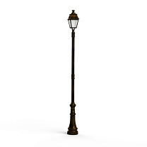 Avenue 4 N° 8; Clear polycarbonate Built-in LED 3000°K warm white 35W; Gold patina