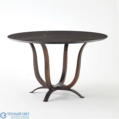 Chorda Dining Table-Bronze-48 Global Views стол