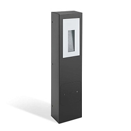 Kit-02 Stile Next Post Lombardo Stile next садовый светильник на опоре с прямоугольным корпусом и встроенным световым окном