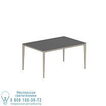СТОЛ U-NITE 150X100CM ПЕСОК С КЕРАМИЧЕСКОЙ СТОЛЕШНИЦЕЙ ЧЕРНЫЙ Royal Botania
