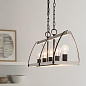 Gartin 36" 5 Light Linear Chandelier Weathered Zinc and White-Washed Wood  люстра 82341 Kichler — фото 4