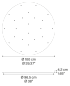 R04L24 2000 Lodes ROUND CANOPY 24 LIGHTS FOR CLUSTERS  ø 100CM MATT BLACK O.C. Основание подвесного светильника черный — фото 1