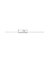 Chrome Steel, Aluminium & Acrylic LED 16Watt 220-240Volt 1040Lm IP44 3000-4000K CCT by Dip Switch L:68 W:13.5 H:5 cm