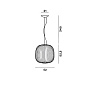 2640072-10 Foscarini Spokes 2 SP LED 52cm люстра в клетке белый — фото 3