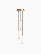 Подвесной светильник Heathfield 3 Light Cluster — Нула; Сатиновая латунь