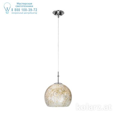 Kolarz LUNA 0392.31S.5.Me.Ag подвесной светильник хром ø20cm высота 200cm 1 лампа e27