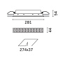 QW86 Laser Blade iGuzzini 10-cell recessed luminaire - LED - Warm White - Wide Oval - transversal optic