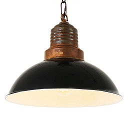 MLP428 Mullan Lighting Ypres подвесной светильник с купольным металлическим абажуром в индустриальном стиле