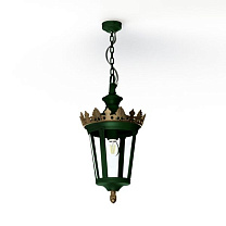Louvre N° 1; one-piece clear glass E27 105W; British green