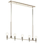 Torvee 42" 5 Light Linear Chandelier Polished Nickel люстра 52425PN Kichler — фото 8