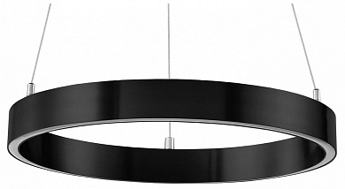 подвесной светильник кольцевой формы черного цвета