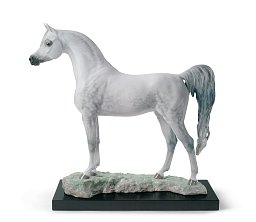 01008343 Lladro Arabian Pure Breed фарфоровая скульптура арабского скакуна