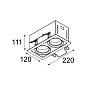 Встраиваемый светильник Modular Mini-Multiple Smart Ring на 2 лампы — фото 1
