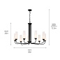 Truby 9 Light Chandelier Black люстра 52481BK Kichler — фото 11