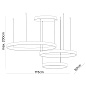 HL 6-1720/40/60/80 - 390/3 Pendant light KOLK, horizontal, Ø 40/60/80 см Orion — фото 2