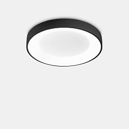 312330 Ideal lux Planet потолочный накладной светильник черного цвета с круглым рассеивателем